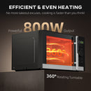HOMCOM 23L Digital Microwave Oven With Auto Cook, 10 Levels, Eco Mode