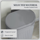 HOMCOM 30L Pedal Bin, Metal Kitchen Bin with Soft-close Lid