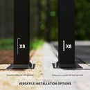 Outsunny 3 x 3(m) Pergola with Retractable Roof, 80mm Metal Column