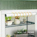 Outsunny 4 Tier Lean-to Mini Greenhouse with Reinforced PE Cover