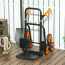DURHAND Climbing Stairs Trolley Hand Trucks 6-Wheels Foldable Load Cart Steel