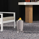 Outsunny Stainless Steel Smokeless Wood Burning Firepit Garden Fire Pit