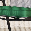 Outsunny 42 x 42cm Replacement Garden Seat Cushion Pad with Ties, Green
