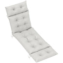 Outsunny Sun Lounger Cushion Only, Garden Lounge Chair Cushion