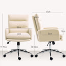 HOMCOM Upholstered Desk Chair with Height Adjustable
