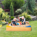 Outsunny Children's Wooden Sand Pit