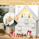 HOMCOM Christmas Advent Calendar - White