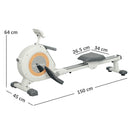 SPORTNOW 16-Level Magnetic Rowing Machine w/ LCD Monitor