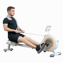 SPORTNOW 16-Level Magnetic Rowing Machine w/ LCD Monitor
