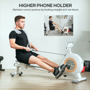 SPORTNOW 16-Level Magnetic Rowing Machine w/ LCD Monitor