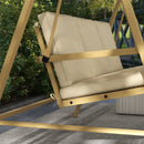 Outsunny 3 Seater Garden Swing Chair with Adjustable Canopy and Cushions