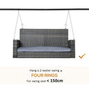 Outsunny Swing Stand, Meta Swing Frame, 240kg Weight Capacity, Black