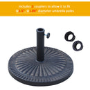 Outsunny 14kg Garden Parasol Base, Round Resin Sun Umbrella Base, Bronze