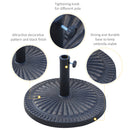Outsunny 14kg Garden Parasol Base, Round Resin Sun Umbrella Base, Bronze