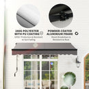 Outsunny 2.5 x 2m Electric Awning with LED Light and Remote Controller