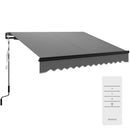 Outsunny 2.5 x 2m Electric Awning with LED Light and Remote Controller