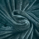 Lewis's Super Soft Flannel Throw - Teal