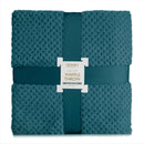 Lewis's Super Soft Waffle Throw - Teal