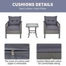 Outsunny Rattan Bistro Set - Grey