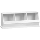 HOMCOM 3 Compartments Storage Cabinet for Living Room, Nursery Room, Hallway
