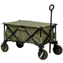 Outsunny Folding Wagon Garden Cart Collapsible Camping Trolley for Outdoor