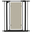 PawHut 76-82 cm Adjustable Pressure Fit Pet Safety Gate Dog Barrier, Black