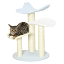PawHut 54cm Indoor Cat Tree Kitty Play Tower w/ Toy Ball, Sisal Scratching Post