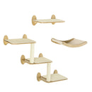 PawHut 3PCs Wall Mounted Cat Tree Cat Shelves Climbing Shelf Set Scratching Post