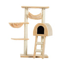 PawHut Cat Tree Kitten Scratching Activity Playing Climb Center Bed Condo Toy