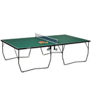 SPORTNOW 9FT Folding Table Tennis Table w/ 8 Wheels, for Indoors, Outdoors
