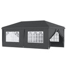 Outsunny 3 x 6m Pop Up Gazebo Height Adjustable Party Tent w/ Storage Bag Black