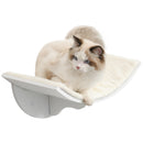 PawHut Wood Cat Shelf Perch Bed Curved Climber Wall-Mounted Cat Furniture