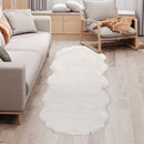 HOMCOM Faux Fur Fluffy Rug, Shaggy Area Rugs for Living Room Bedroom, 60x180 cm