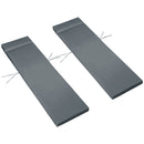 Outsunny Set of 2 Lounger Cushions - Dark Grey