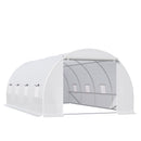 Outsunny 6 x 3 x 2 m Polytunnel Greenhouse w/ Zippered Door and 8 Windows