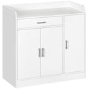 HOMCOM Modern Sideboard with Storage Cabinet, Floor Cupboard with Drawer White