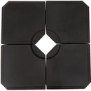 Outsunny Set of 4 Parasol Base Stand Weights for Cantilever Umbrella Up to 120kg