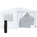 Outsunny Gazebo 2.95 m x 2.95 m -  White