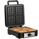 HOMCOM 4 Slice Waffle Maker w/ Deep Cooking Plate Adjustable Temperature1200W