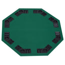 HOMCOM 1.2m/48" Foldable Poker Table Top - 8 Players - Blackjack - Chip - Trays