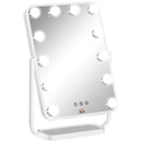 HOMCOM Hollywood Vanity Mirror with Dimmable LED Bulbs, Memory Function Bedroom
