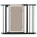 PawHut Pressure Fit Pet Safety Gate Stair Gate w/ Double-Locking, 74-80/84-90cm