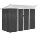 Outsunny Pend Garden Storage Shed w/ Sliding Door Ventilation Window Sloped Roof