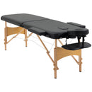 HOMCOM Salon Portable Folding Massage Table Bed Tattoo Therapy  Couch 2 Section