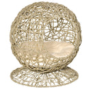 PawHut Wicker Cat Bed Elevated Rattan Kitten Basket Cozy Cave w/ Soft Cushion