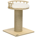 PawHut 52cm Kitty Activity Centre w/ Bed, Jute Scratching Post