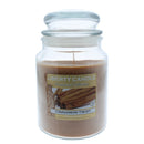 Liberty  Candle 18oz Glass Jar Bubble Lid - Cinnamon Twist