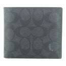Coach Signature Canvas Compact ID Wallet