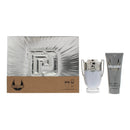 Paco Rabanne Invictus 2 Piece Gift Set: Eau De Toilette 100ml - All Over Shampoo 100ml For Him