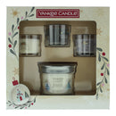 Yankee Candle 4 Piece Gift Set: Snow Globe Wonderland 121g - White Spruce & Grapefruit 37g - Silver Sage & Pine 37g - Smoked Vanilla & Cashmere 37g